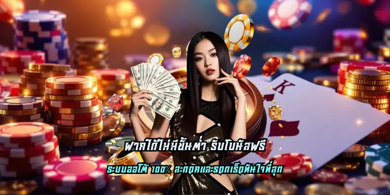 ฝากได้ไม่มีขั้นต่ำ รับโบนัสฟรี