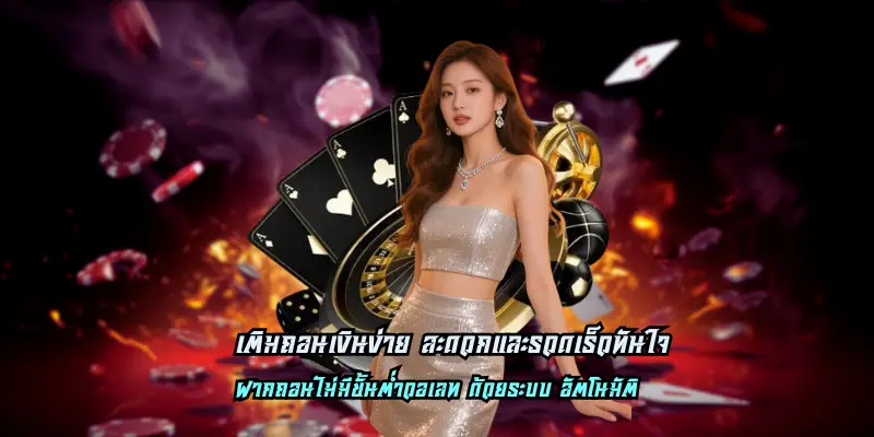 เติมถอนเงินง่าย สะดวกและรวดเร็วทันใจ