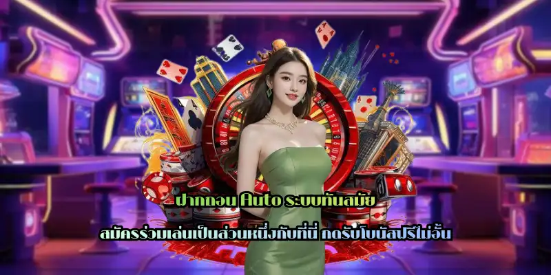 ฝากถอน Auto ระบบทันสมัย